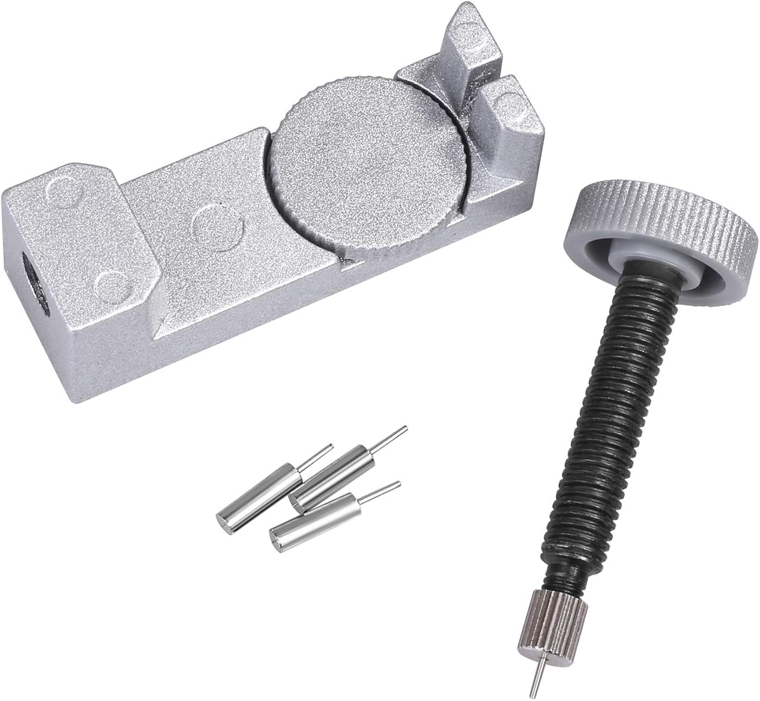 Watch Band Strap Link Pins Remover Repair Tool,24 in 1 Kit with 6 extra tips Replacement,20PCS Cotter Pin,Spring Bar Tool Set,1PCS Head Hammer: Watches