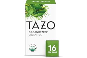 TAZO Organic Zen Green Tea, 16 Total Tea Bags