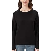 netdraw Women's Ultra Soft Bamboo Viscose Workout T-Shirt Long Sleeve Cooling Lighweight Tops with Thumbholes