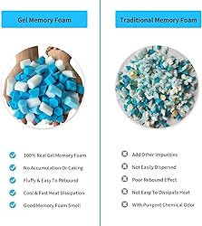 HONEHO 10LBS Shredded Memory Foam Filling Bean Bag