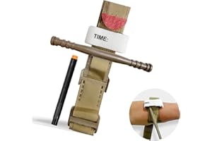 MIEDECDEL Tourniquet, Fastest Emergency Tourniquets with Reinforced Windlass Rod and Pen, Combat Hemostasis kit Single-Handed Application for Military, Medical, School Training, Outdoor, Hiking (1, Dark Green)