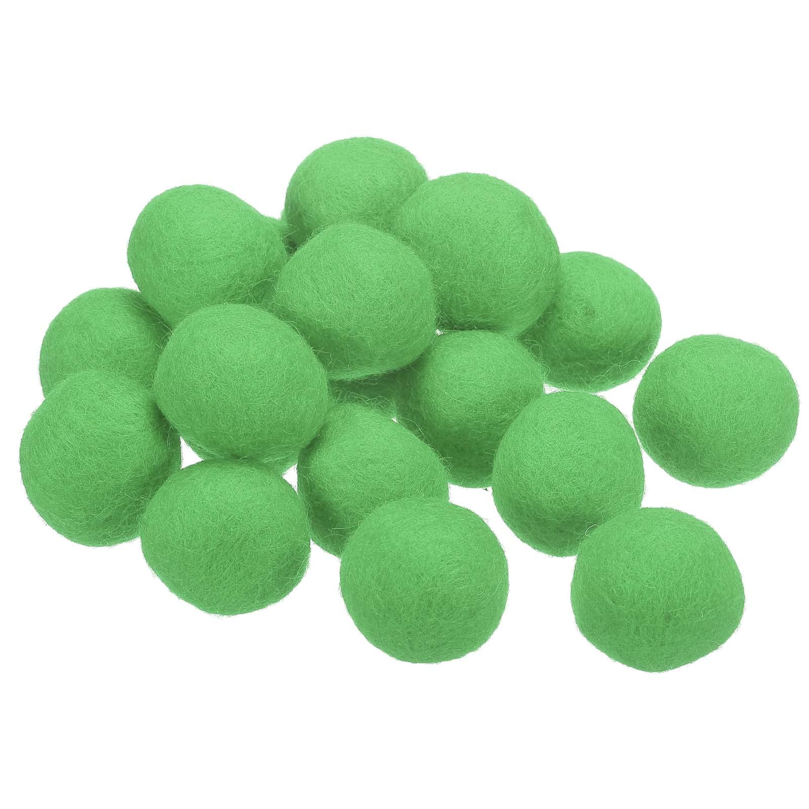 PATIKIL Wool Felt Balls Beads Wool Felting Pom 3cm 30mm Light Green for Home Crafts Handcrafts Project DIY Pack of 20 — image 1