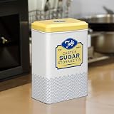 Tala Originals Storage Tin Yellow Cream Metal Sugar Jar view 7