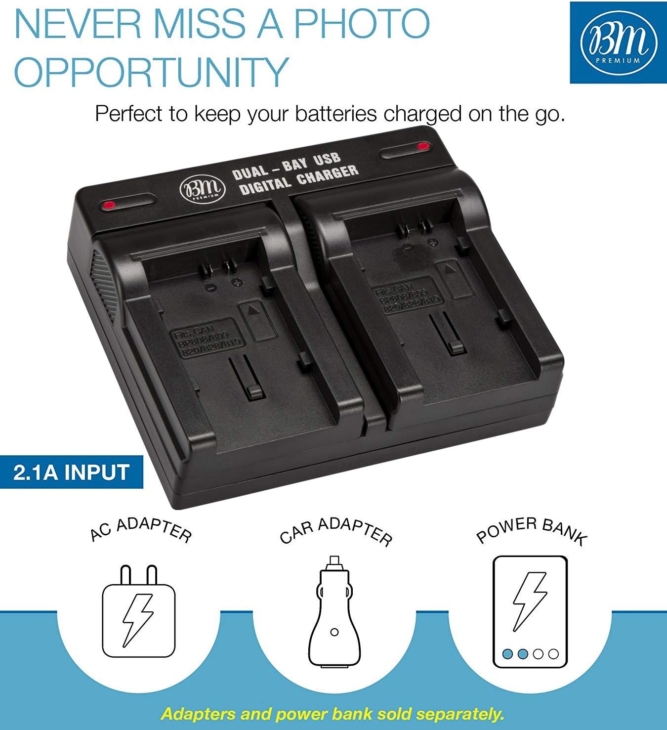 BM 2 BP-820 Batteries and Dual Battery Charger for Canon VIXIA HF G50, HF G60, XA40, XA45, XA50, XA55, GX10, HFG20, HF G21, HFG30, HFG40, HFM301, HFM41, HFM400, XA10 XA11 XA15 XA20 XA25 XF400 XF405 : Camera & Photo