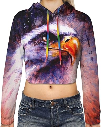 eagles cropped hoodie