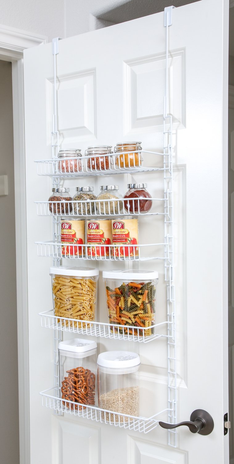 PROMART DAZZ Over The Door Adjustable Pantry Organizer Rack, 5 Shelves
