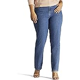 Plus Size Relaxed Fit All Cotton Straight Leg Jean