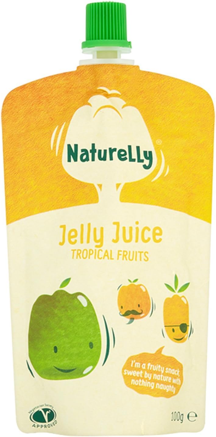 Naturelly Jelly Juice Gelatine Free Jelly Juice - Tropical 100g (Pack of 4)