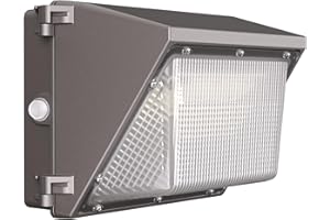 CINOTON 120W LED Wall Pack Light with Dusk to Dawn Sensor, 16200LM 100-277V Outdoor Commercial Wall Lighting, IP65 Waterproof Security Flood Light for Garage Warehouse Factory 5000K Daylight-UL Listed