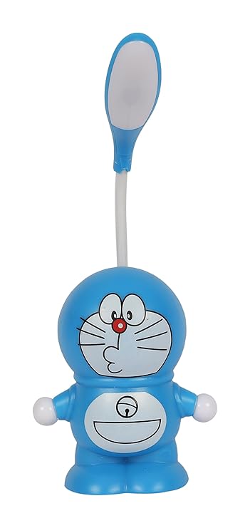 Jp Enterprise LED Plastic Doraemon Table Lamp (Blue, 4.5 Watts, DILDL01)