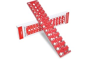 BRVCLON Upgrade 36 Thread Checker,14+14 Nut and Bolt & 8 Drill Hole,Metric and Standard,Steel Alloy Nut and Bolt Thread Check,Industrial Grade,Bolt and Nut Identifier,Identification Nuts and Bolts