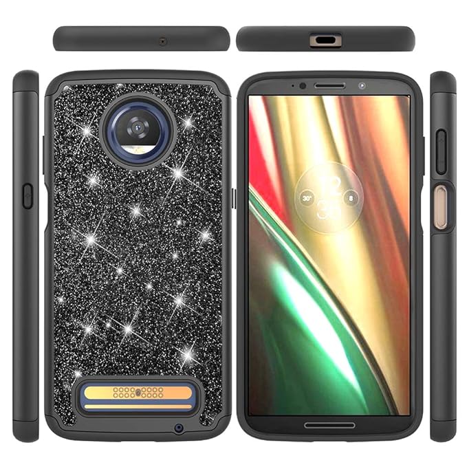 Moto Z3 Play Case, Hybrid Rugged Heavy Duty Shock