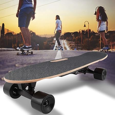 Jackbobo Electric Skateboard With Remote Control km H Top Speed Dual Motor 250w Longboard 7 Layers Maple Waterproof Ip54 E Skateboard For Kids Girls Boys Teens Adults Youths Black 27 5 Amazon Co Uk Sports Outdoors