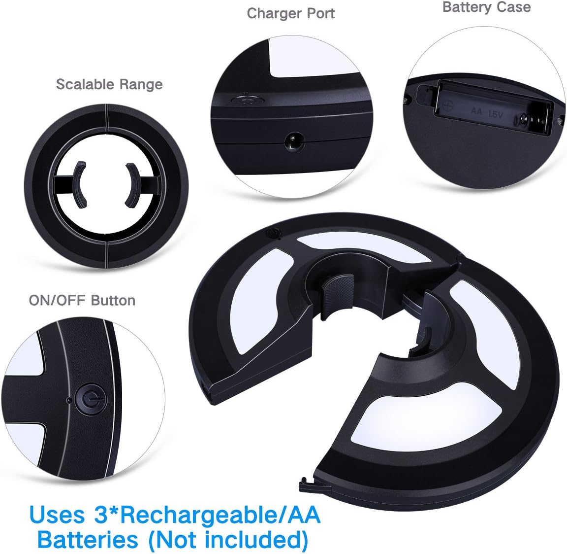 Oyoco Patio Umbrella Light 2 Brightness Mode Cordless 36 Led Lights At 220 Lux 3 X Aa Battery Operated Umbrella Pole Light For Patio Umbrellas Camping Tents Or Outdoor Use 36 Led Cool White Amazon Com