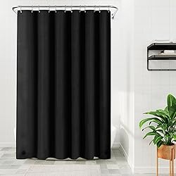 Barossa Design Black Long Shower Curtain Liner