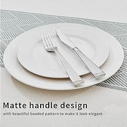 KINGSTONE Silverware Set, 20-Piece Flatware Set for