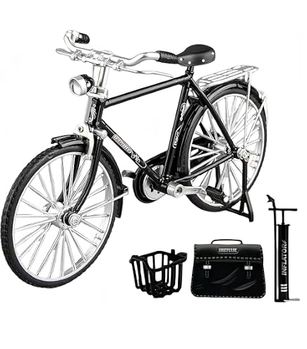 HoveeLuty Mini Vélo Rétro 1:10 à Monter Soi-Même – 51 Pièces En Alliage, Décoration De Table Et Cadeau DIY