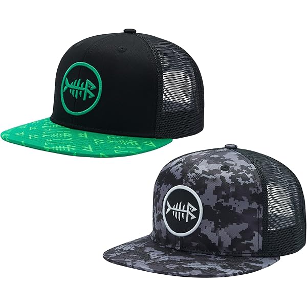 Casquette Camionneur Bretmor Camouflage - Snapback Réglable Homme - Dos Mesh