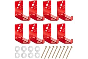 BNJZWJJ 8 Pack Fire Extinguisher Mount Bracket, 5 to 40 lb Fire Extinguisher Holder with Expansion Screws, Universal Bracket Kit Fits Extinguishers Cabinet Wall Hook Hanger