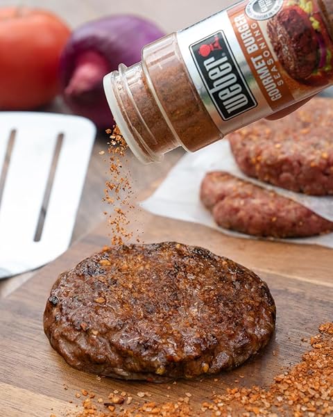 WEBER GOURMET BURGER SEASONING, 5.75 OZ