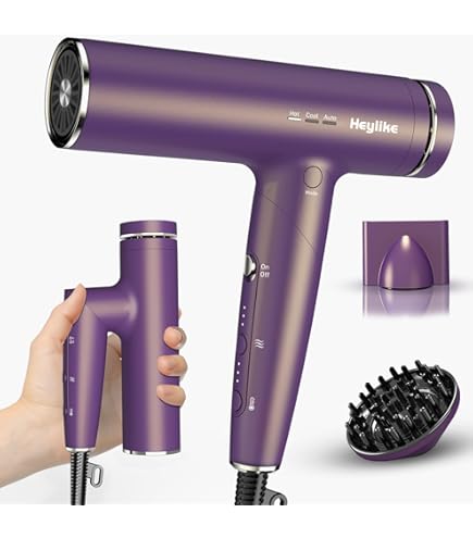 Amazon.com : ANNLARY Plasma Ion Hair Dryer with Diffuser for Curly