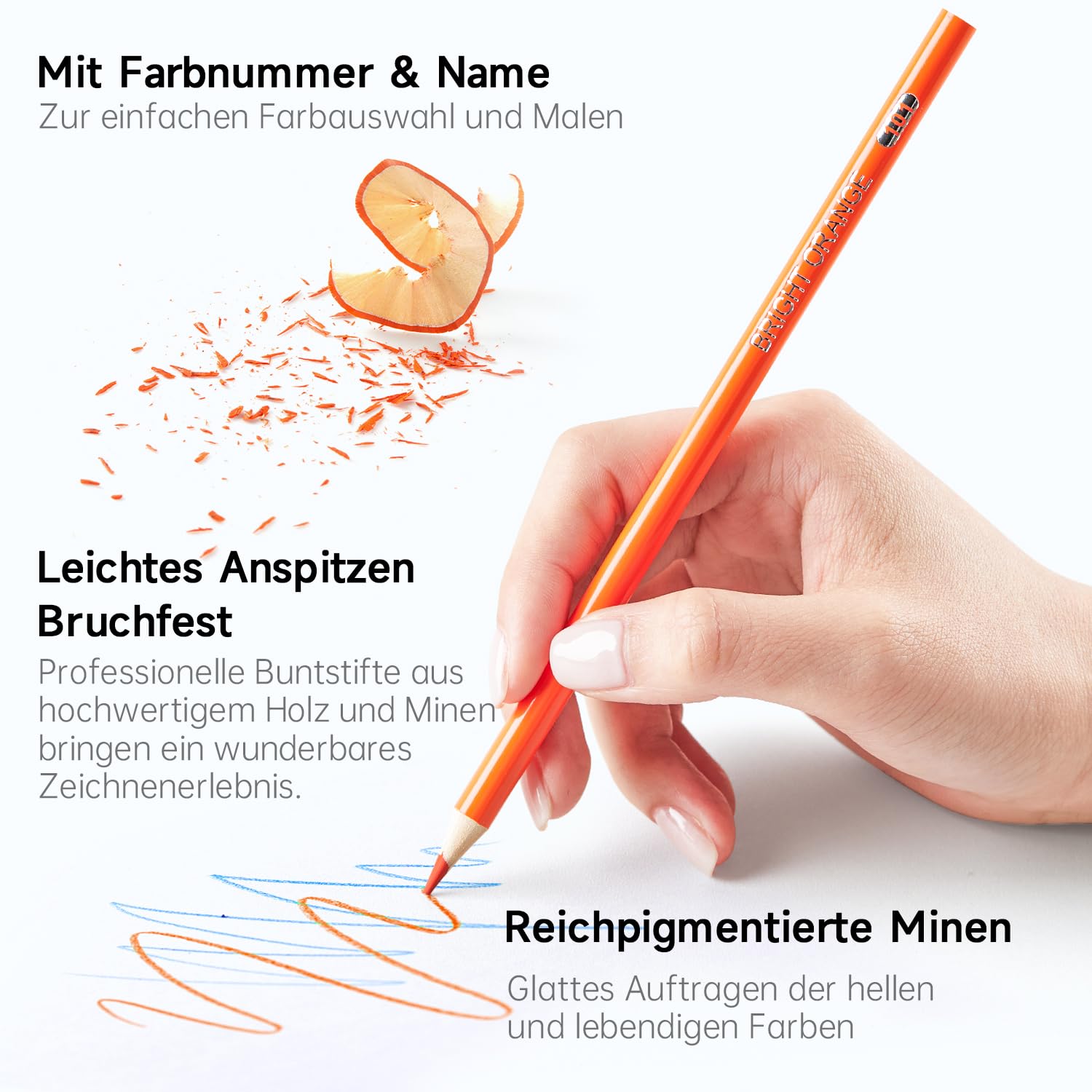 Shuttle Art 172 Buntstifte Set, Buntstifte für Erwachsene zum Malen, Färben 3