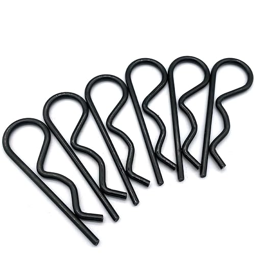 Lot De 6 Goupilles Fendues (R-Clips) Galvanisées M4x90mm - Acier Au Carbone - Neuf