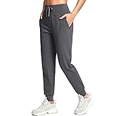 G Gradual Women's Fleece Lined Joggers with Zipper Pocket Water Resistant Running Hiking Pants Winter Warm Thermal Sweatpants
