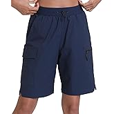 XINGPAOZHE Women's Lightweight Hiking Shorts Quick Dry Running Outdoor Cargo Shorts with Pockets for Travel Athletic Camping