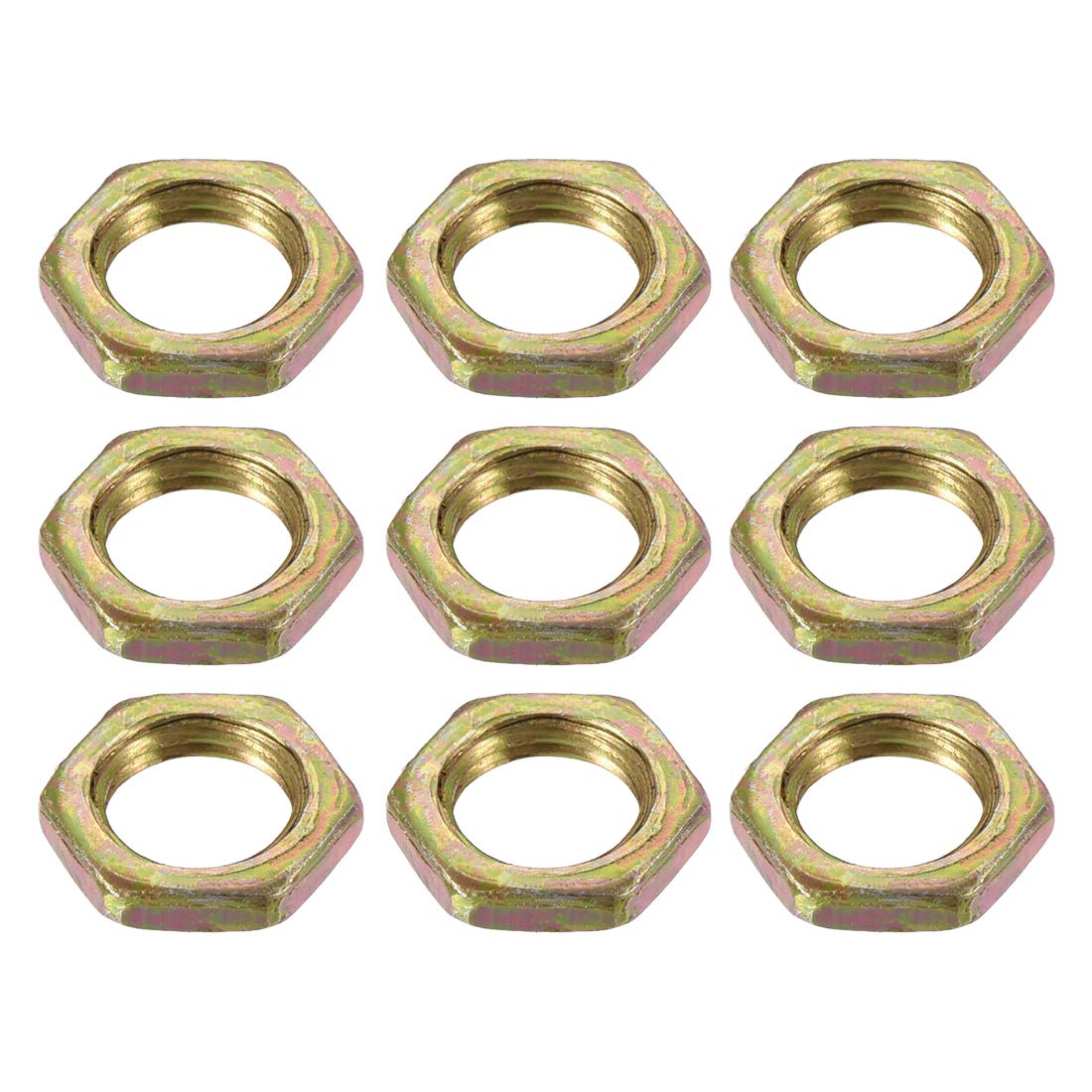 sourcing map M7 Thread Dia 304 Stainless Steel Metric Hex Nut Screw Cap Fastener 50pcs