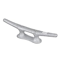 Seachoice Open Base Dock Cleat, Galvanized Gray