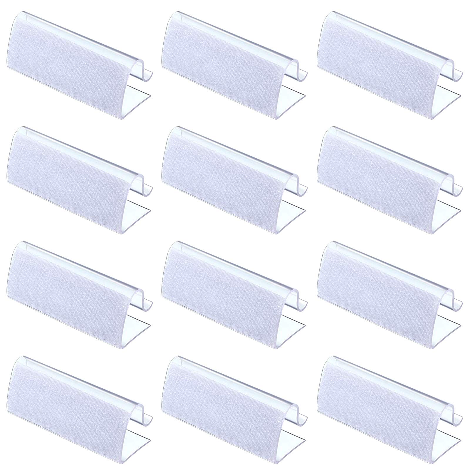 Rustark 30 Pcs Table Skirting Clips, Table Cover Clips, Tablecloth Clips for Table Edge 3/4 Inch - 1 Inch with Hook and Loop Great for Indoor Outdoor Events Wedding Meeting Party Picnic Banquet