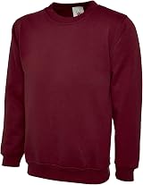 Uneek Clothing Classic Sweatshirt 50/50 Polyester Cotton Reactive Dyed Brushed
