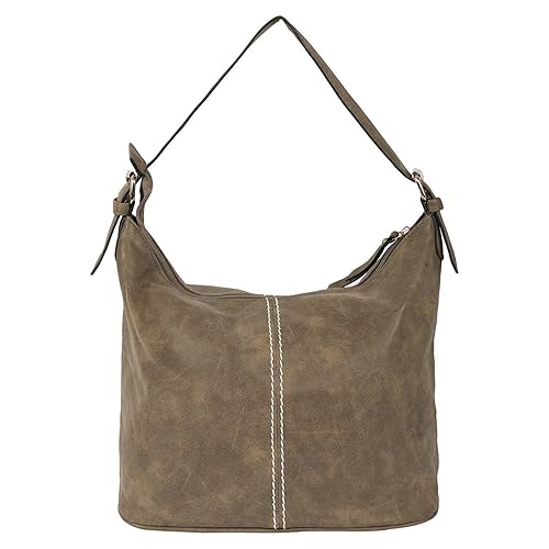 Zureni PU Leather Handbag for Women(Tanned Brown)