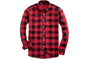 lcziwo Mens Flannel Shirts Long Sleeve Button Down Plaid Shirt Fall Color Block Lapel Neck Casual Work Shirts