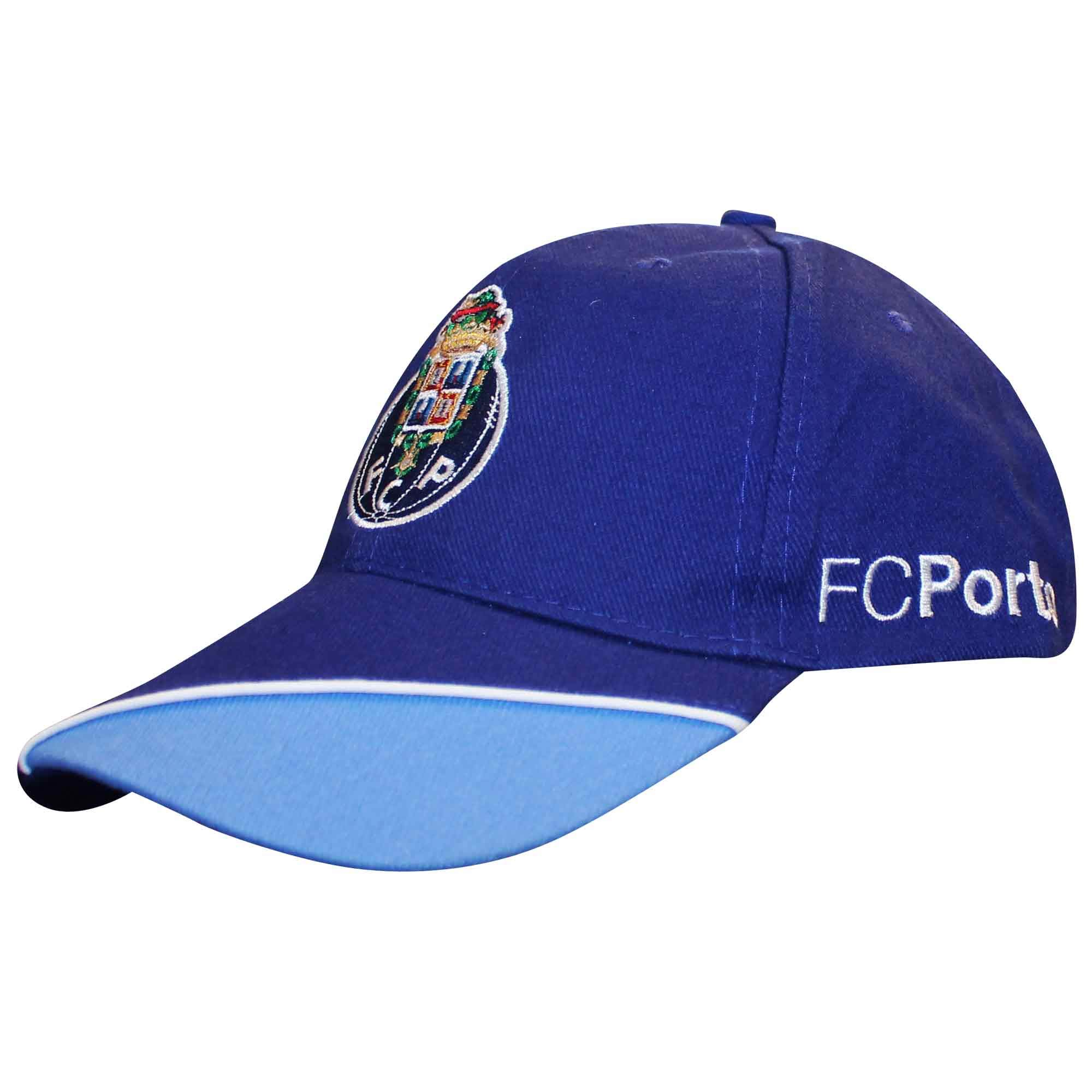 FC Porto Official Primeira Liga Football Crest Baseball Cap (100% Cotton & Adjustable) Blue