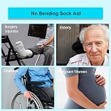 Jc.upin Sock Aid for Easy Use - No Bending Sock Helper for Seniors view 5