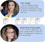 Lonnalee 2PC Curly Hair Headbands Fashion Hoop Invisible Hairstyle Blending view 7