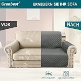 Granbest Waterproof 3 Seater Sofa Cover Non-Slip Elastic Straps Chocolate view 6