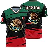 Men's Mexico Jersey, Mexican Flag Jerseys Sports Shirt, Mexico Jersey Athletic Top Shirt Exclusive Desin