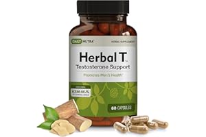 DailyNutra Herbal T Men’s Health Formula - Supplement for Endurance, Vitality, and Healthy Aging - Featuring KSM-66 Ashwagandha, Tongkat Ali, Tribulus, Eleuthero, and Horny Goat Weed (60 Capsules)