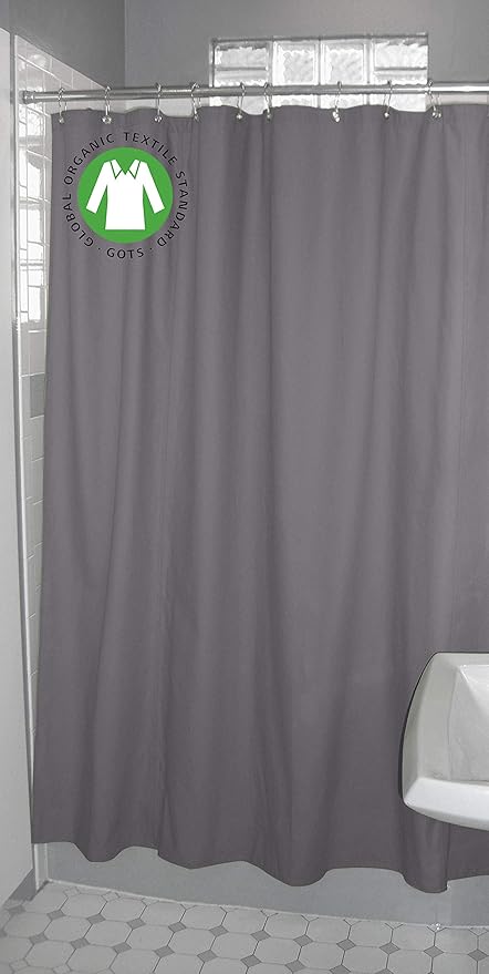 Amazon Com Bean Products Organic Cotton Stall Shower Curtain 54