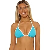 Salt Life Womens Live Salty Triangle Bikini Top, Adjustable, Tie Back, Swimwear Separates for Women