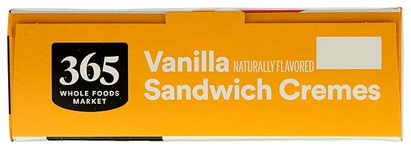 365 BY WHOLE FOODS MARKET, VANILLA SANDWICH CREME COOKIES, 20 OUNCE