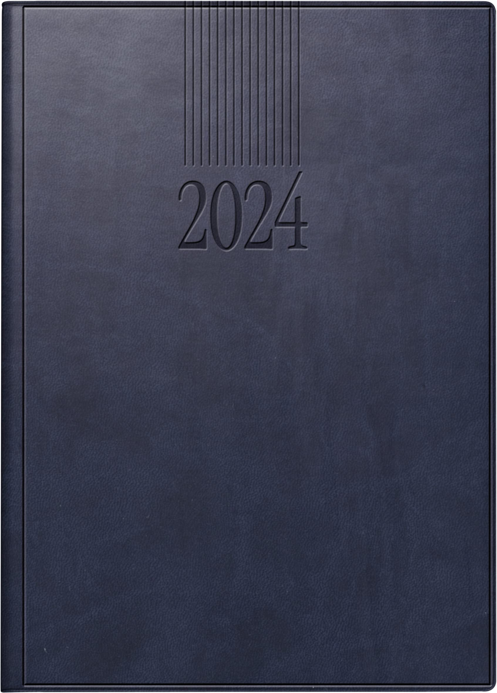 rido/idé Daily calendar model ROMA 1 2024, 1 page = 1 day, sheet size 14.2 x 20 cm, blue
