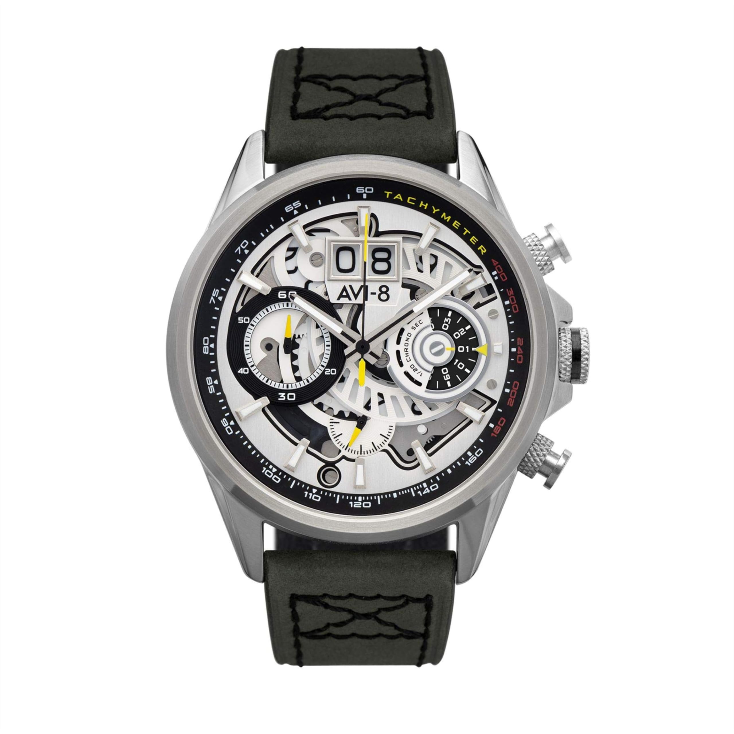 AVI-8 Ivory Steel Hawker Harrier Chronograph Watch AV-4065-01 — image 1