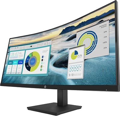 HP P34HC G4 34" WQHD Curved LED LCD Monitor 3440x1440 100Hz HDMI DP USB-C