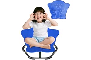 Pterying Spinning Chair for Autistic Kids, Sit and Spin, Sensory Toys for Kids with Autism, Toddlers & ADHD Children, Sensory Products Swivel Chair, Navy Blue