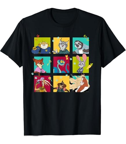 Amazon.com: Disney Zootopia Character Group and Logo Long Sleeve T