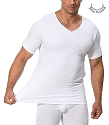 Comfneat Men's 3-Pack Undershirts Stretchy Cotton